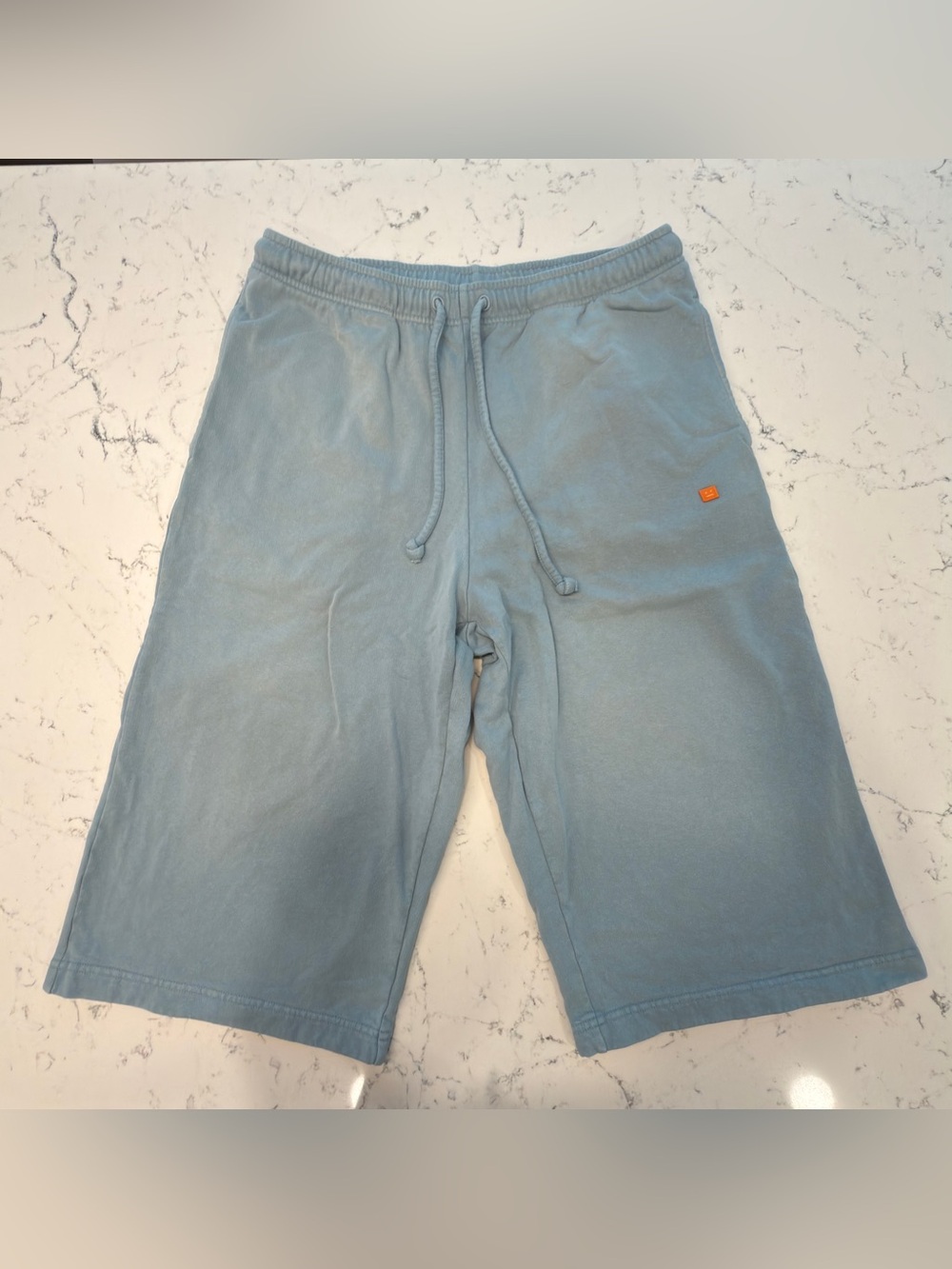 Acne Studios Men's Medium Light Blue Drawstring Casual Shorts